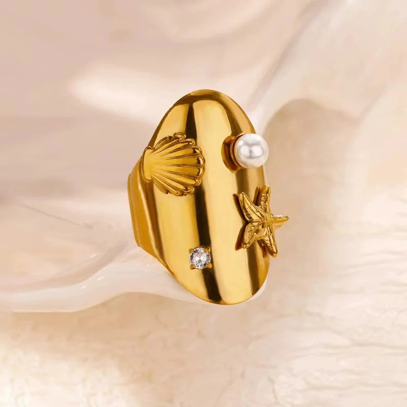 Bague Acier Inoxydable - Trésor Marin