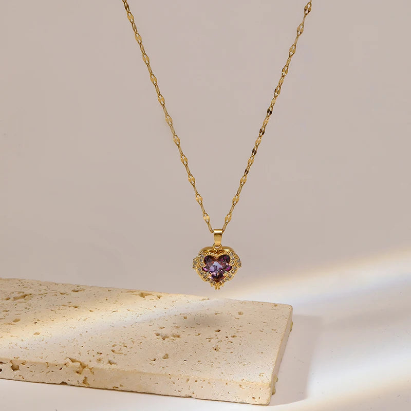 Collier Acier Inoxydable Énergie Astrale | Amora Bijoux