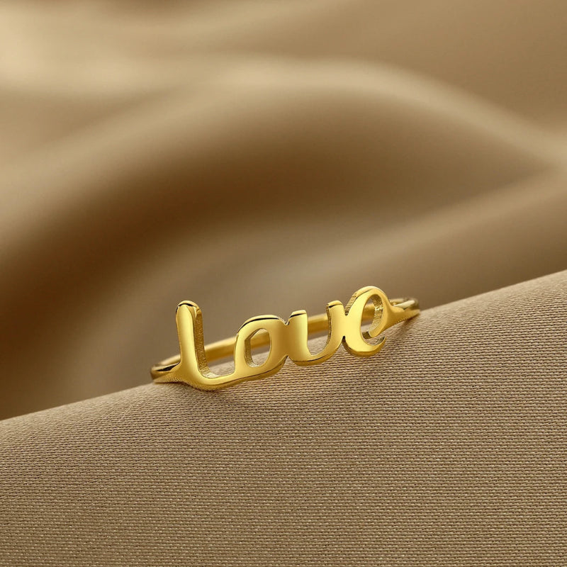 Bague Acier Inoxydable <br> Love - Amora Bijoux 2