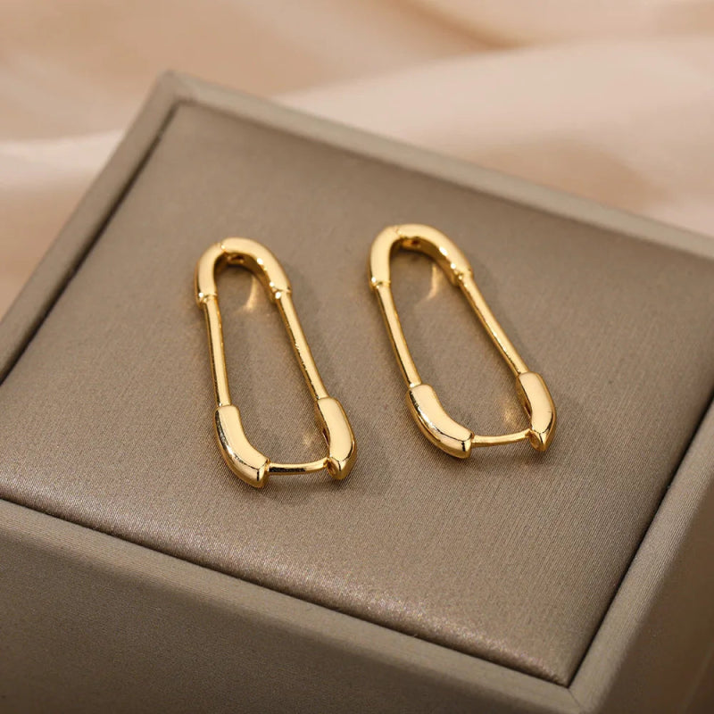 Boucle d'oreille Acier Inoxydable <br> Épingle - Amora Bijoux