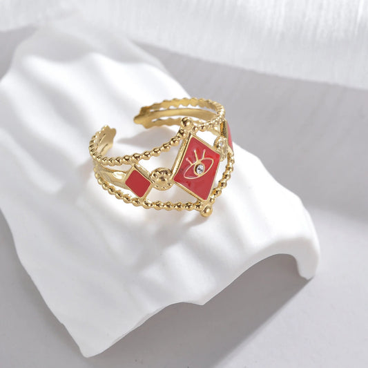 Bague Acier Inoxydable - Éclat Solaire Amora Bijoux