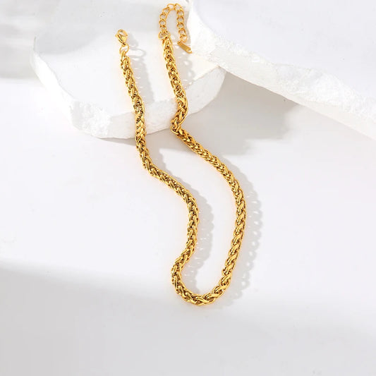 Collier Acier Inoxydable  Cuban Dorée | Amora Bijoux 2