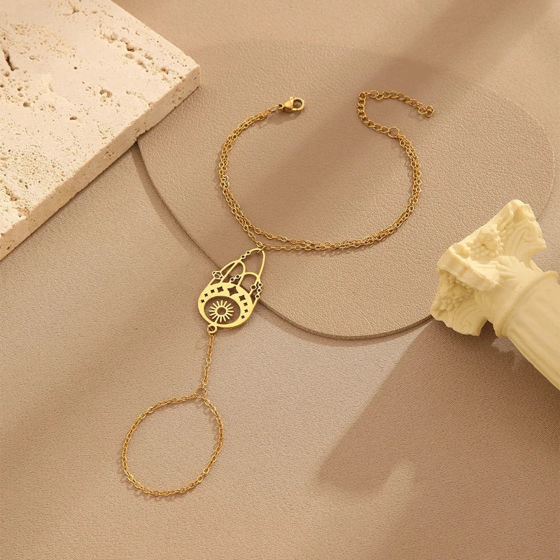 Bracelet bague <br> Saturne Or 2