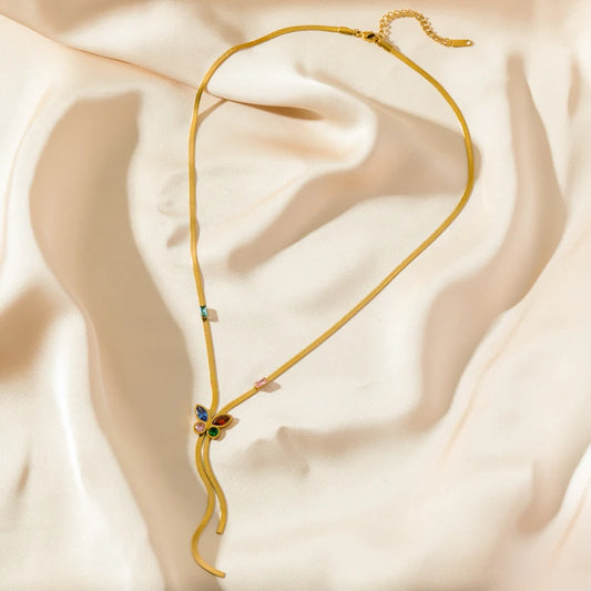 Collier Acier Inoxydable  Papillon d’Aurore | Amora Bijoux 2