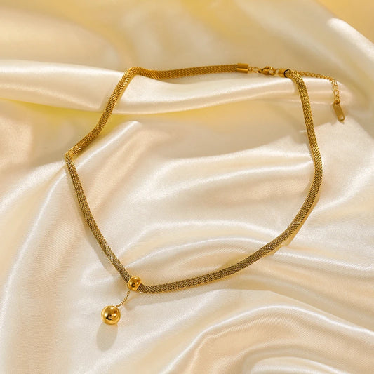 Collier Acier Inoxydable  Sphère Élégance | Amora Bijoux 2