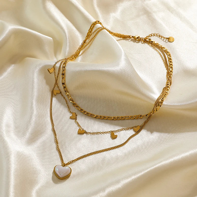 Collier Acier Inoxydable  Éclosion d’Amour | Amora Bijoux