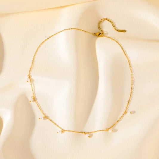 Collier Acier Inoxydable  Toggle Doré | Amora Bijoux 