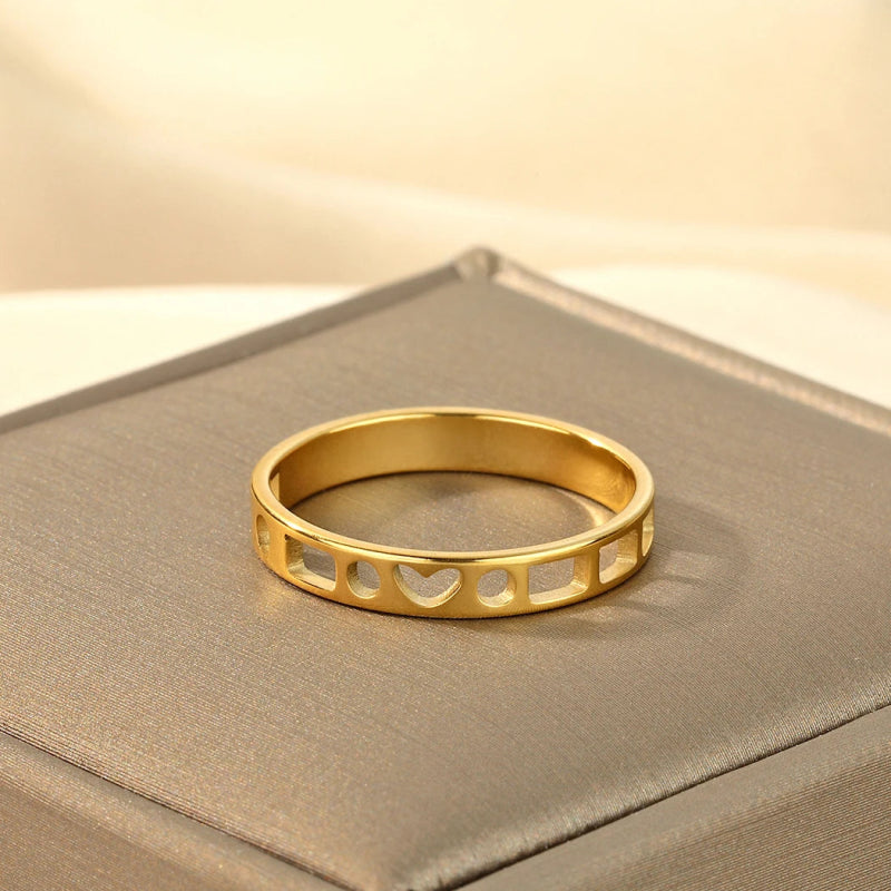 Anneau Acier Inoxydable <br> Code Love - Amora Bijoux 2