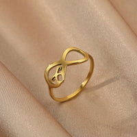 Bague unique en acier inoxydable