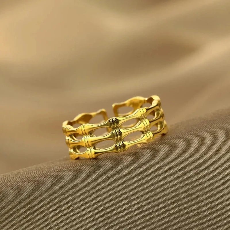 Bague Acier Inoxydable <br> Squelettique - Amora Bijoux