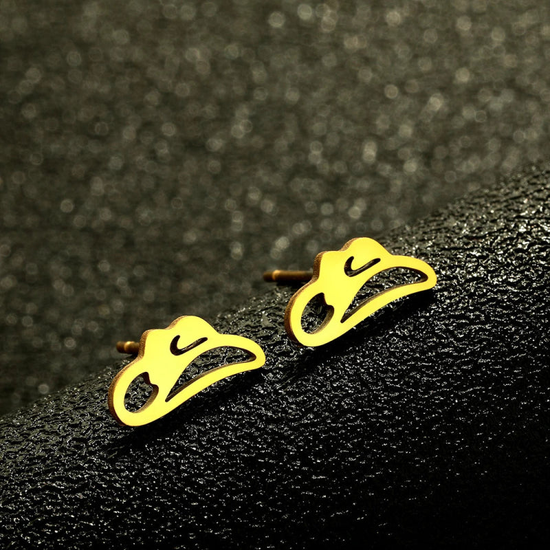 Boucle d'oreille Enfant <br> Chapeau de cowboy - Amora Bijoux
