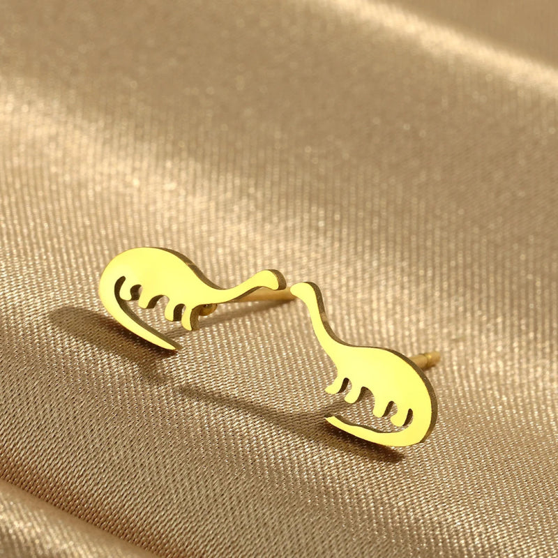 Boucle d'oreille Enfant <br> Diplodocus - Amora Bijoux
